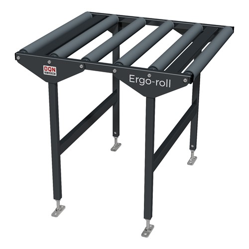 Short roller conveyor + legs Grey RAL 7016